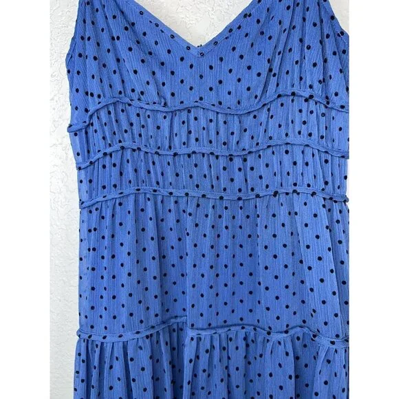 La Maison Talulah Sorrento Midi Dress Women's XS Blue Polka Dot Retro Look X - Picture 13 of 16
